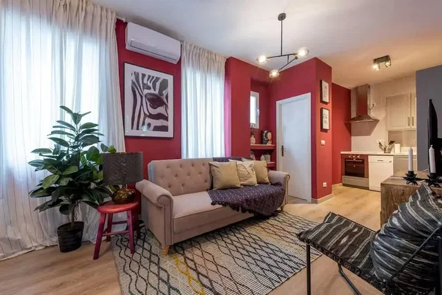 Wohnzimmer; tageslicht, moderner stil