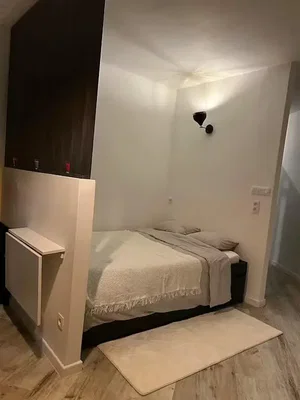 Camera da letto; pavimento in legno, luce naturale