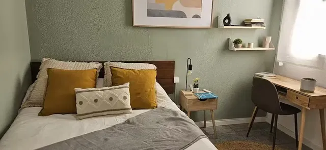 Schlafzimmer; tageslicht, moderner stil