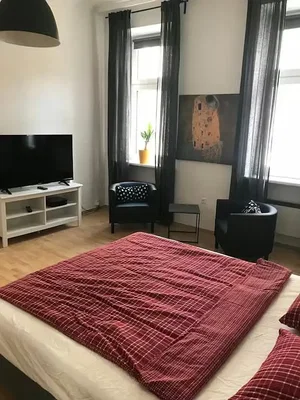 Spavaća soba; prirodno svjetlo, moderni stil
