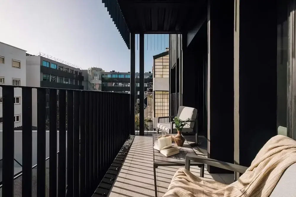 Balkon; blick, tageslicht