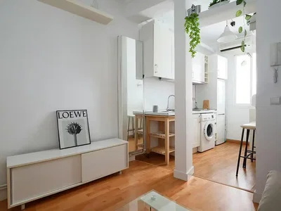 Salon; parquet, lumière naturelle, style moderne