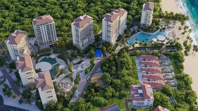 Casa y alrededores; vista