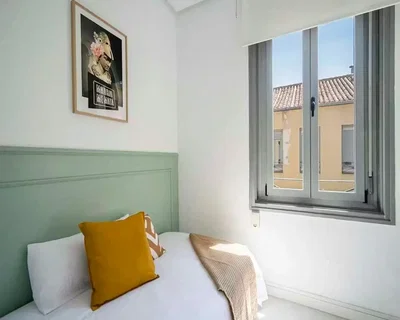 Schlafzimmer; tageslicht, blick