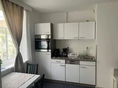 Kuhinja; kućanski aparati, prirodna svjetlost, moderan stil