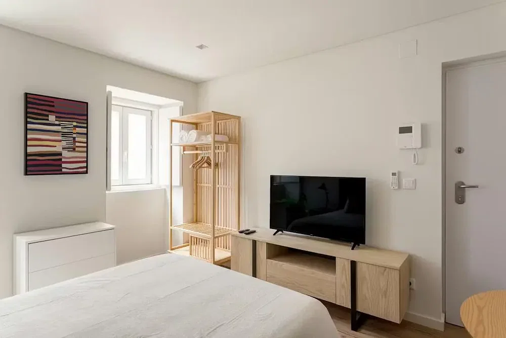 Schlafzimmer; tageslicht, moderner stil