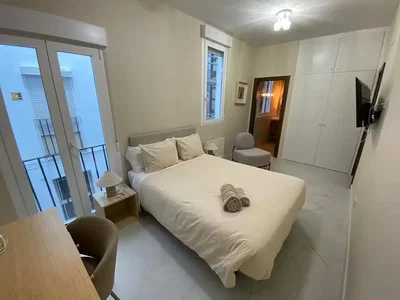 Chambre; lumière naturelle, style moderne