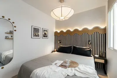Schlafzimmer; tageslicht, moderner stil