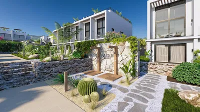 Maison et environs; vue, lumière naturelle