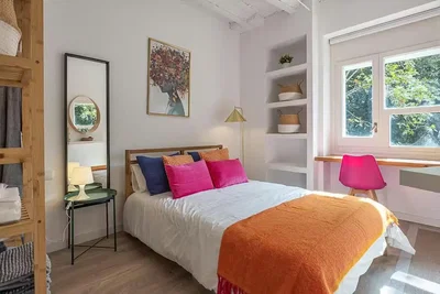 Schlafzimmer; tageslicht, moderner stil