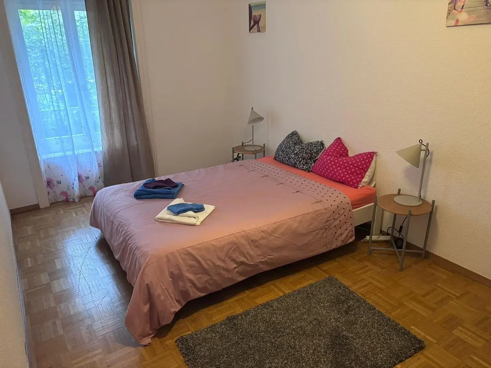Bedroom; wood floor, natural light