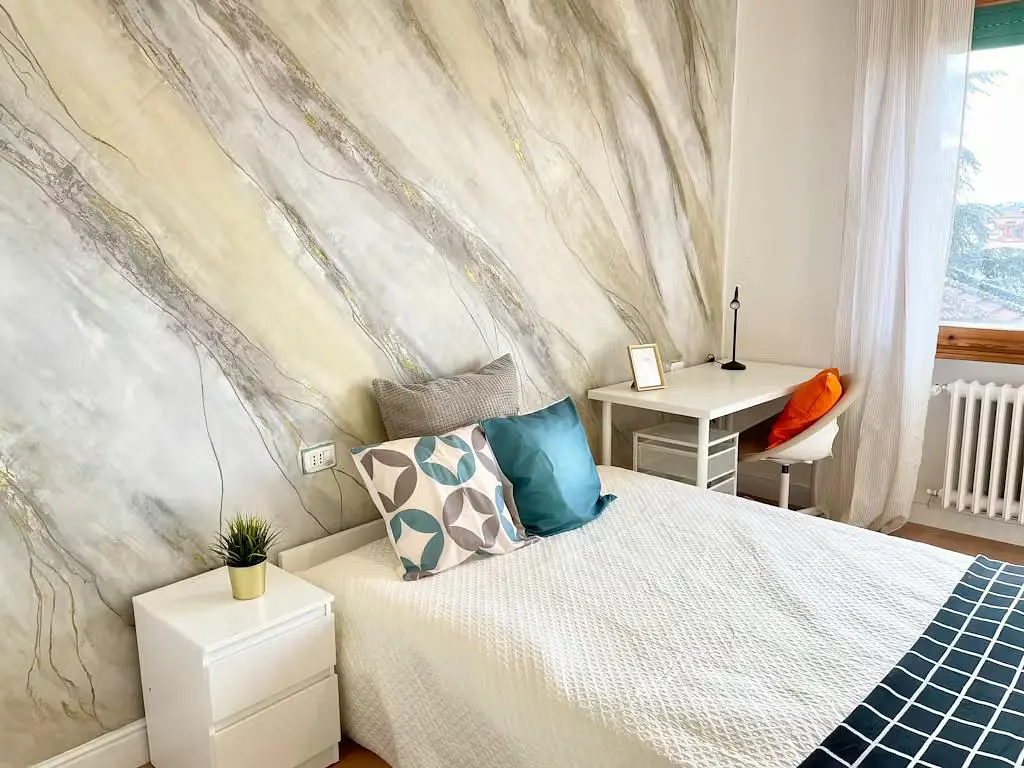 Schlafzimmer; tageslicht, moderner stil