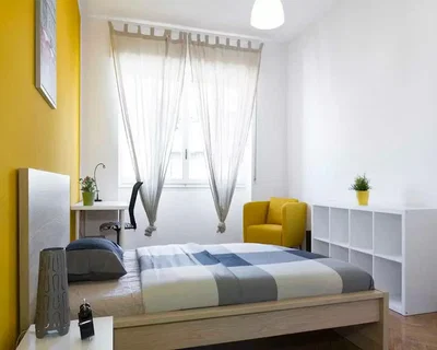 Schlafzimmer; tageslicht, moderner stil