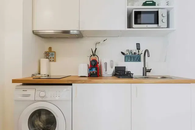 Kitchen; kitchen appliances, modern style