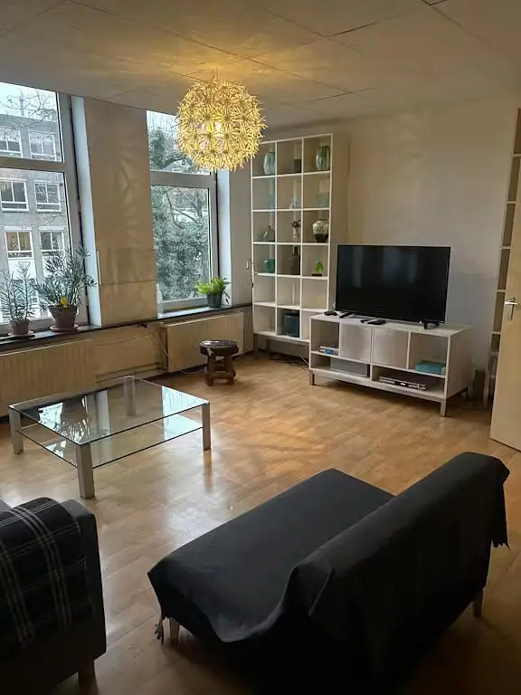 Salon; lumière naturelle, parquet, style moderne
