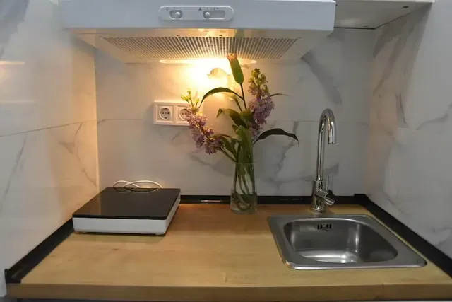 Cuisine; électroménager, lumière naturelle