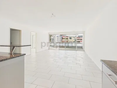 Salon; carrelage, vue