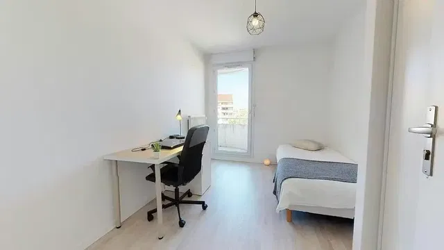 Bedroom; natural light, wood floor