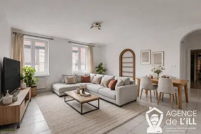 Dnevna soba; pločice, prirodno svjetlo, moderni stil