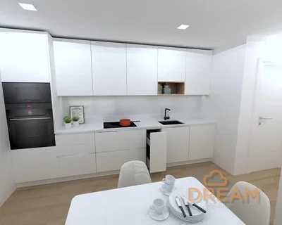 مطبخ; أجهزة المطبخ, ضوء طبيعي, أسلوب عصري, أرضية من البلاط