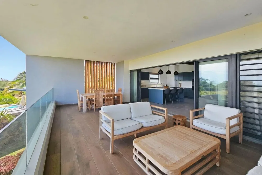 Terrasse; blick, holzboden, tageslicht