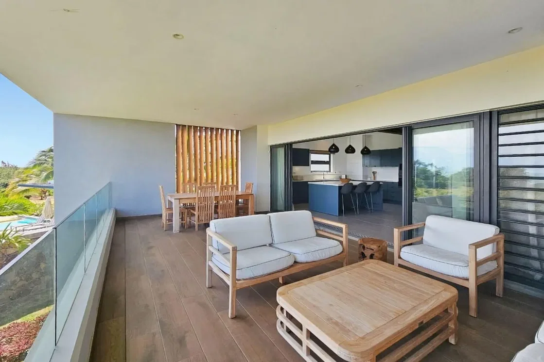 Terrasse; blick, holzboden, tageslicht