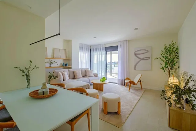 Wohnzimmer; tageslicht, moderner stil, fliesenboden