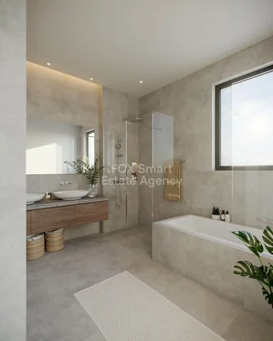 Bagno; pavimento in piastrelle, ristrutturato, luce naturale, stile moderno