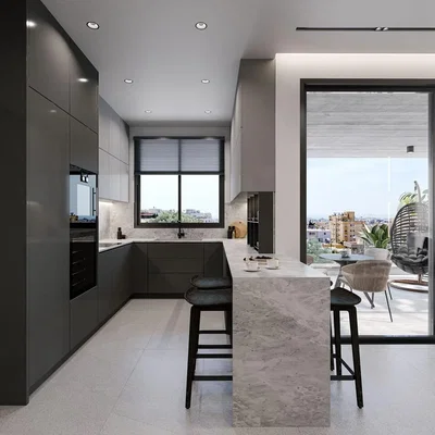 Cocina; electrodomésticos, vista, luz natural, estilo moderno