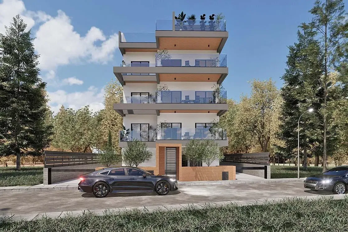 Casa y alrededores; vista