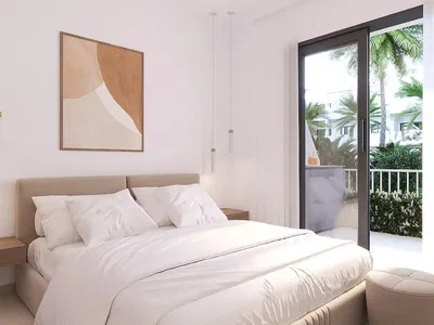 Yatak odası; doğal ışık, modern stil, manzara