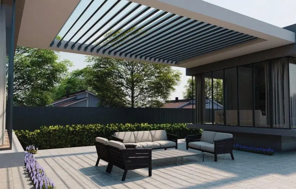 Terrasse; tageslicht, moderner stil