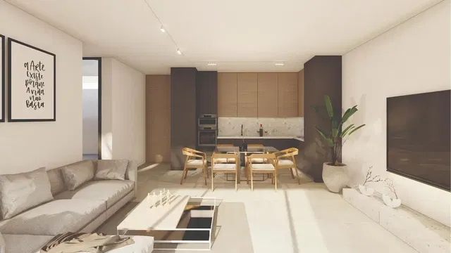 Dnevni boravak; prirodna svjetlost, moderan stil