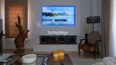 Obývací pokoj; krb, moderní styl