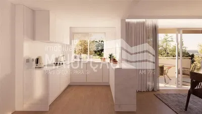 مطبخ; أجهزة المطبخ, إطلالة, ضوء طبيعي