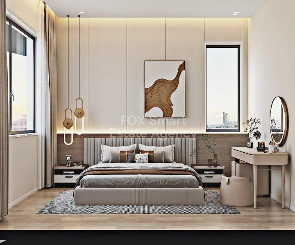 Schlafzimmer; tageslicht, moderner stil, holzboden