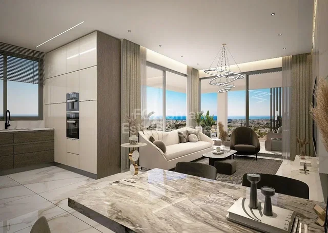 Soggiorno; vista, elettrodomestici, luce naturale, stile moderno