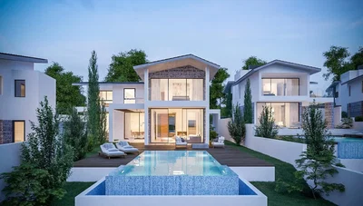 Maison et environs; vue, lumière naturelle