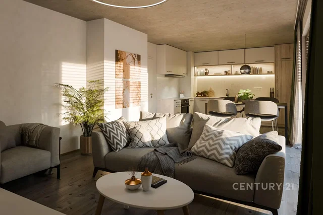 Living room; natural light, modern style, wood floor