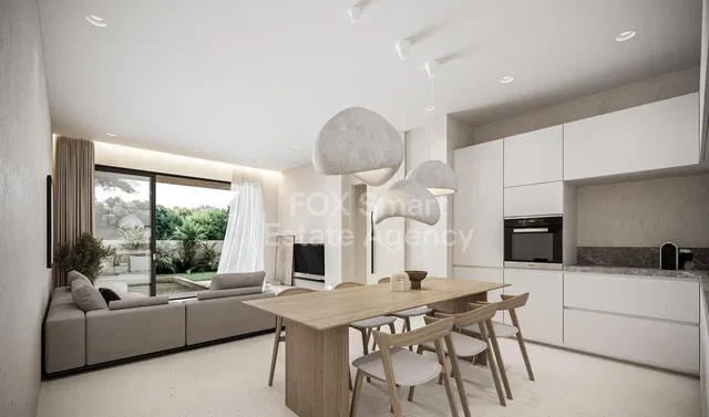 Salon; vue, électroménager, lumière naturelle, style moderne