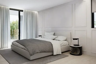 Schlafzimmer; tageslicht, moderner stil
