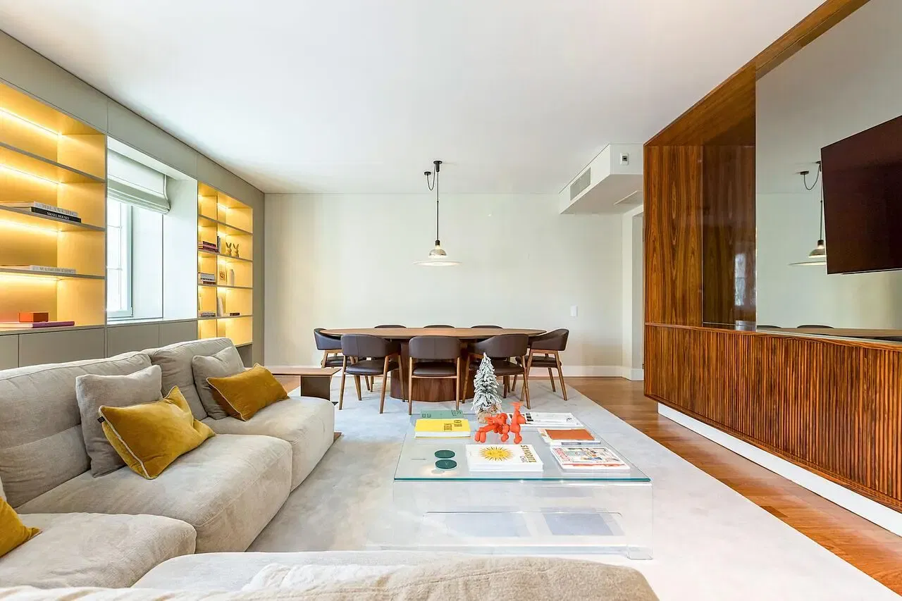 Wohnzimmer; tageslicht, moderner stil