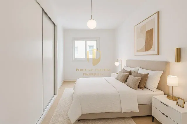 Yatak odası; doğal ışık, modern stil