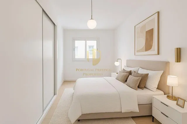 Yatak odası; doğal ışık, modern stil