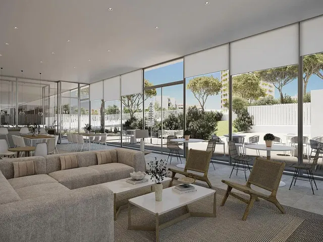 Living room; view, natural light, modern style