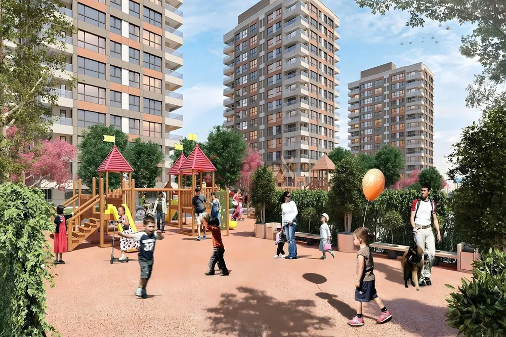 Dům a okolí; výhled