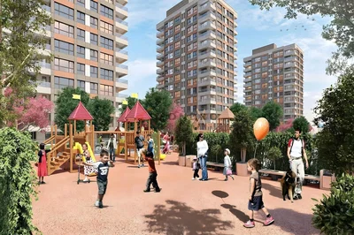 Dům a okolí; výhled