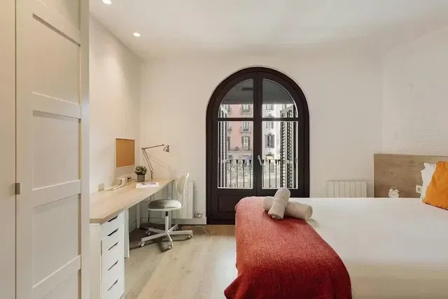 Slaapkamer; natuurlijk licht, moderne stijl