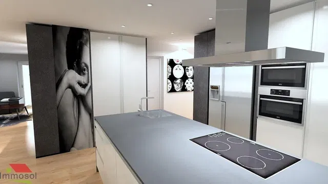 Mutfak; mutfak aletleri, modern stil, doğal ışık, tadilatlı