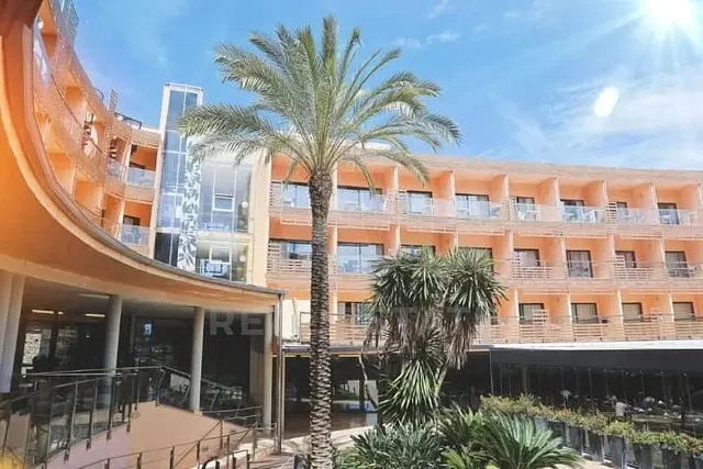 House and surroundings; view